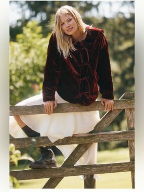 The Hazel Velvet Quilted Jacket by Maeve